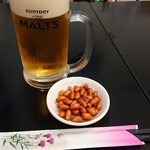 練馬臧家 - 生ビール&塩ピー