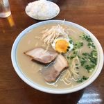 竹子ラーメン - 大ラーメンとライス