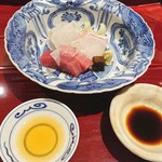 銀座 しのはら - マコガレイ・鮪・鯛