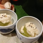 銀座 しのはら - マスカットの白和え