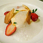 OGINO organic Restaurant - ミカンとチーズのテリーヌ 苺添え