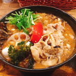 スープカレーGARAKU - 豚しゃぶとキノコ