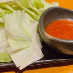 キャベツ 特製辛味噌