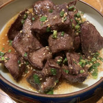 Poruko rosso - 国産牛ハツポン酢
