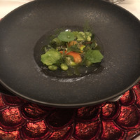 とれふる - 三河産あおやぎの軽い炙り 
                    昆布とあさりのジュレ