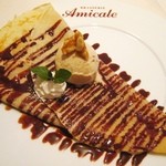 ブラッスリー アミカル - ('12/1)ﾍﾞﾙｷﾞｰﾁｮｺﾚｰﾄのｿｰｽ＆ﾅｯﾂのﾇｶﾞｰｱｲｽ