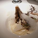 レフェルヴェソンス - 【雪のように〜甲イカと百日舞茸のポワレ、ピュレとクリュのカリフラワー、ブリーをレフェルヴェソンスに】◎2012/1