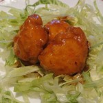 中国料理 娘娘 - 揚げ豆腐あんかけ