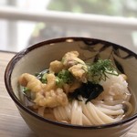 うどん酒場 萬斎 - とり天うどん