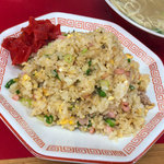 安全食堂 - 「焼めし小」（500円）。いつできたんだろう？ ラーメンと一緒に楽しめる幸せ。