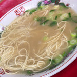 安全食堂 - 「替玉」（100円）。やっぱりね。しちゃいますよね。