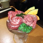 Wagyuu Yakiniku Tabehoudai Nikuyano Daidokoro - 肉パフェ