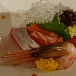 Takayamawanwamparadaisuhoteru - 夕食のお刺身