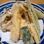 お料理 とみやま - 野菜の天ぷら