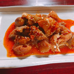 味楽苑 - ピリ辛ハツスジ 485円