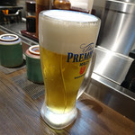 牛かつもと村 - 生ビール　500円