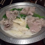 ん。 - 岩塩しゃぶしゃぶ・・。