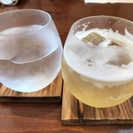 Osteria le Terre - 右が梅のスカッシュ