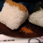 Omusubi Gombee - 塩むすび100円、のりわさび130円