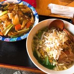 味仙 - ラーメンセット(800円)