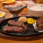 ブロンコビリー - 2019.8 炭焼きブロンコハンバーグ＆ウルグアイ産炭火焼き超厚切り熟成サーロインステーキ ブロンコセット付き（2,678円）