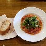 G.C.G golf cafe gian - パスタランチのバゲットとパスタ