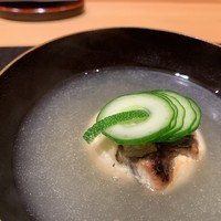 御料理 まつ山 - 椀 鰻豆腐 山葵出汁