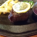 肉の万世 - 黒毛和牛厚切りステーキセット