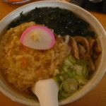 びっくりうどん - 天ぷらうどん（かき揚げ　５００円）