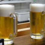 椅子のある立ち呑み つるつるいっぱい - ビールも追加