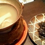 銀座 矢部 - 新わかめのしゃぶしゃぶ (2012/1)