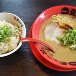 天下一品 - 葱チャーシュー丼・ラーメンセット(こってりラーメン)950円