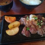 しゃぶ太郎 - 厚切りステーキ定食1000円
