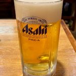 宮島 - 生ビール（中ジョッキ） ¥500