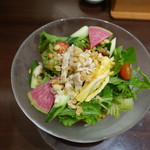 謝朋殿 粥餐庁 - たっぷり野菜のサラダ冷やし麺(900円)