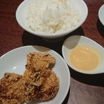 中華そば ふくろう食堂 - 唐揚げセットてライス