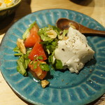Akatsu Shoubei - 玉葱のムース、トマト添え