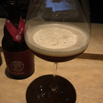 Nakameguro Iguchi - おビール。香りが強いのでこのグラスは良い。