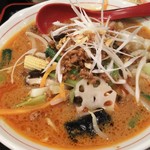 百鶴源 - (夜定食)野菜たっぷり担々麺