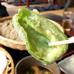 そば椿庵 - 中でもピーマンの天ぷらは、この店ならではの美味♪