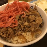 松屋 - 牛めし320円に紅生姜を！