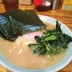 ラーメン 洞くつ家 - 並み　ほうれん草増し　脂～(^^;