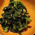 竹膳　ほうれん草胡麻和え