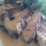 ダン ル シエル - 茶美豚肩ロース肉のソテー　アップ