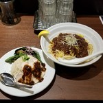 中華ノ麺 シンフウ - 海南鶏玄米飯＋汁なし麻婆麺