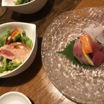 うらら - コース サラダとお刺身