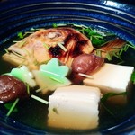 町衆料理 京もん - 焼きぐじ兜の酒蒸し