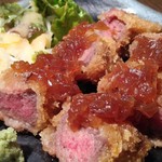 町衆料理 京もん - 牛赤身カツ