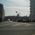 ダン ル シエル - 店の前からの景色、大阪城が正面に見えてます。