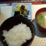 よし乃 - 御飯・香物・止め椀